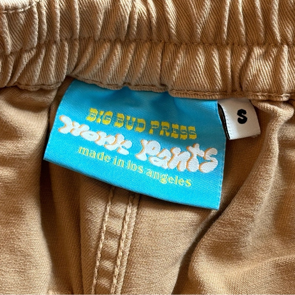 Big Bud Press Tan Khaki Work Pants Size Small - Picture 3 of 5